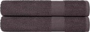vidaXL Prosoape de saună, FROGN, 2 buc., antracit, 80x200 cm, 360 g/m²