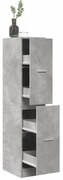 vidaXL Dulap de farmacie, gri beton, 30x41x144,5 cm, lemn prelucrat