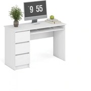 Birou CINO, alb, PAL laminat, 120x50x77 cm