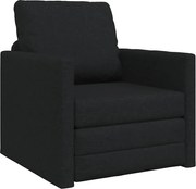 vidaXL Pat canapea 60cm Negru țesătură