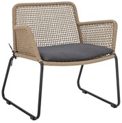 Fotoliu de grădină gri-bej Mundo – Bloomingville