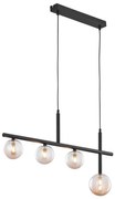 Jupiter 1905 - Lustră suspendată NEPTUN 4xG9/14W/230V, neagră