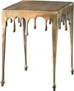 Masuta deosebita design picatura Liquid Line S 45cm, auriu