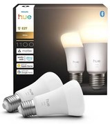 Set de 2 becuri LED reglabile Philips Hue White E27/9,5W/230V 2700K