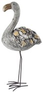 Decorațiune InDecor Flamingo din ceramică Ebi, 28 x 17 x 60 cm