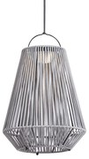 Lampă de masă boemă gri, incl. LED, cu 3 trepte de intensitate, IP54, reîncărcabilă solar - Duca