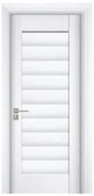 Usa Interior din MDF Novo Doors ND01 LUX PREMIUM, Cadru din Lemn Masiv, KIT COMPLET, Toc Reglabil de 10 CM INCLUS, Plinta pe Ambele Parti (Culoare: