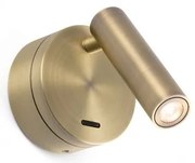 Aplica moderna cu reader LED design minimalist BOC bronz