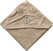 Prosop de baie pentru copii cu gluga MILO 75x75 cm, bej