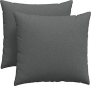 vidaXL Perne pentru canapea 2 pcs Gri închis 45 x 45 cm țesătură