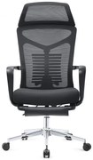 RESIGILAT- Scaun ergonomic, spatar Mesh, Suport picioare, Negru