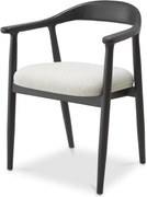 Scaun elegant design LUX Beale negru/ crem