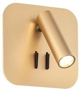 Redo QUDA 01-2977 - Aplica de perete LED/6W/230V + LED/3W CRI 90 USB, auriu