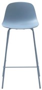 Scaun de bar albastru deschis din plastic 92,5 cm Whitby – Unique Furniture