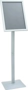 vidaXL Suport poster tip pedestal Argintiu 32,5 x 27 x 126 cm Fontă