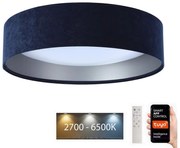 Plafonieră LED SMART GALAXY LED/24W/230V Wi-Fi Tuya albastră/argintie + telecomandă