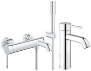 Pachet baterii baie Grohe Essence New,baterie cada cu set dus, baterie lavoar marimea S-(33628001,23589001)