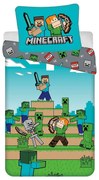 Lenjerie de pat pentru copii din bumbac pentru pat de o persoană 140x200 cm Minecraft "We got this" – Jerry Fabrics