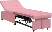 vidaXL Pat canapea Roz 194 x 67 x 82 cm Catifea