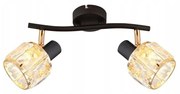 Spot DUBAI 2xE14/40W/230V negru/auriu