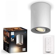 Spot LED dimabil Philips Hue PILLAR 1xGU10/4,2W/230V alb + telecomandă