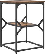 vidaXL Masă laterală Stejar fumuriu 41 x 40 x 60 cm