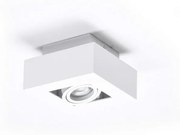 Spot aplicat directionabil de tavan/plafon NIKEA 1 GU10 alb