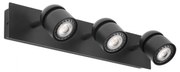 Aplica cu 3 spoturi directionabile design minimalist COCO neagra