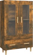 vidaXL Dulap înalt, stejar fumuriu, 70x31x115 cm, lemn compozit