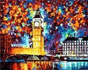 Pictura pe numere cu un cadru "Big Ben" 50x40 cm