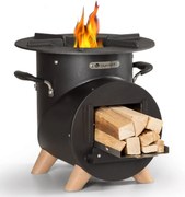 Blumfeldt Oshima Rocket Stove Sobă de camping prietenoasă cu mediul înconjurător oțel mobil