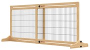 PawHut Poarta Extra Lata Independenta de 183x36x70cm pentru Animale de Companie, cu Lungime Reglabila, Bariere pentru Casa, Usa, Hol, Natur