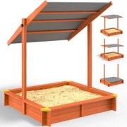 Deuba Masă cu nisip cu acoperiș - 140x140cm