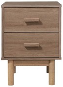 Noptieră în culoare naturală cu aspect de lemn de stejar Melanie – Støraa