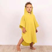 Prosop plaja - Poncho copii din muselina absorbanta Kidizi Curry