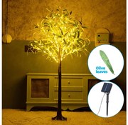 Decorațiune LED solară Aigostar 285xLED/3,8m IP65 alb cald măslin