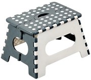Taburet pliabil Kesper 70533, alb/gri, 35 x 22 x27 cm
