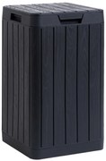 Cos plastic de gradina RIO GARDEN 80 L - grafit