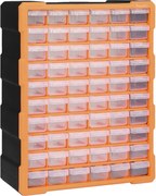 vidaXL Organizator cu 60 de sertare, 38 x 16 x 47,5 cm