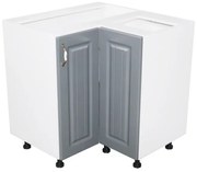 Corp inferior colt cu 2 usi Zebra MDF gri dungi