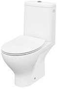 Set vas WC pe pardoseala Cersanit Moduo 651 rezervor 3/5 l si capac slim softclose alb