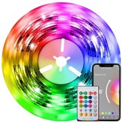 Bandă LED RGB+CCT dimabilă Immax NEO 07726L 24W/230V 5m IP65 Wi-Fi Tuya + telecomandă