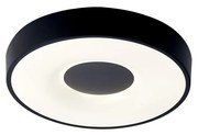 Plafoniera LED Smart dimabila cu telecomanda COIN 38cm neagra