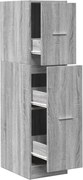 vidaXL Dulap de farmacie, sonoma gri, 30x41x118 cm, lemn prelucrat