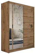 Dulap cu oglindă SABRINA 180x215 cm, stejar woltan