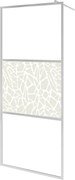 vidaXL Paravan de duș walk-in, 100 x 195 cm, sticlă ESG, model piatră