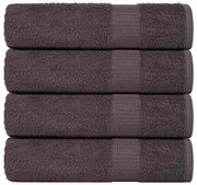 vidaXL Prosoape de baie 4 buc Antracit 100x150 cm 360 g/m² 100% bumbac