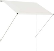 vidaXL Copertină retractabilă, crem, 100 x 150 cm