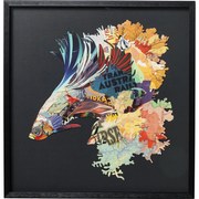 Tablou cu rama Art Betta Fish Colore Left 65x65cm