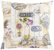 Față de pernă Bellatex EMA Garden liliac , 45 x 45cm